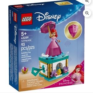 LEGO Disney Princess Twirling Ariel Toy - Building Toy for Kids (43259)